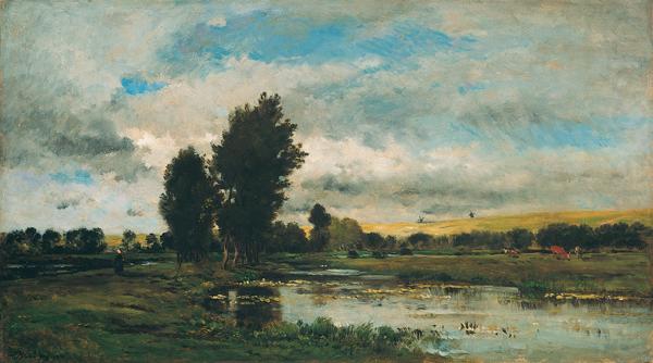 Charles Francois Daubigny French River Scene china oil painting image